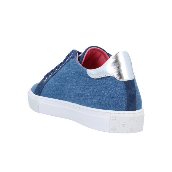 BLUMARINE Women’s Denim Sneakers New in the Box - Picture 3 of 6